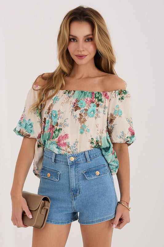 Μπλούζα floral off-shoulder - PELAcollection